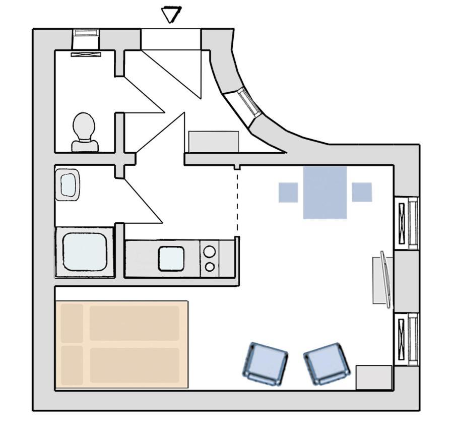 Studio-Apartment Augarten Wien Phòng bức ảnh